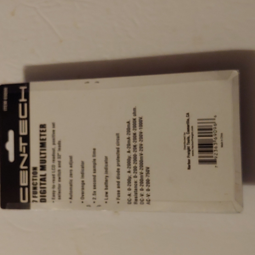 Centech 7 Function Digital Multimeter - Picture 2 of 2